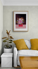 Load image into Gallery viewer, Kale in a Red Vase - Limited Edition Print
