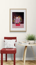 Load image into Gallery viewer, Kale in a Red Vase - Limited Edition Print
