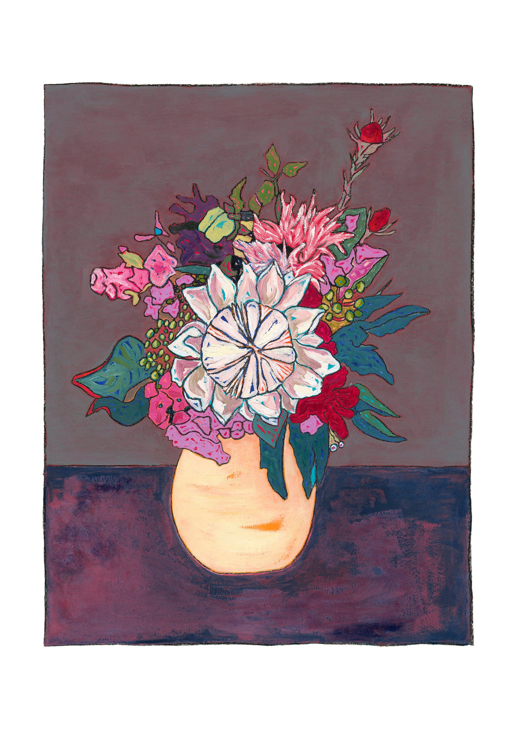 Favourite Bouquet in Vase - Limited Edition Print