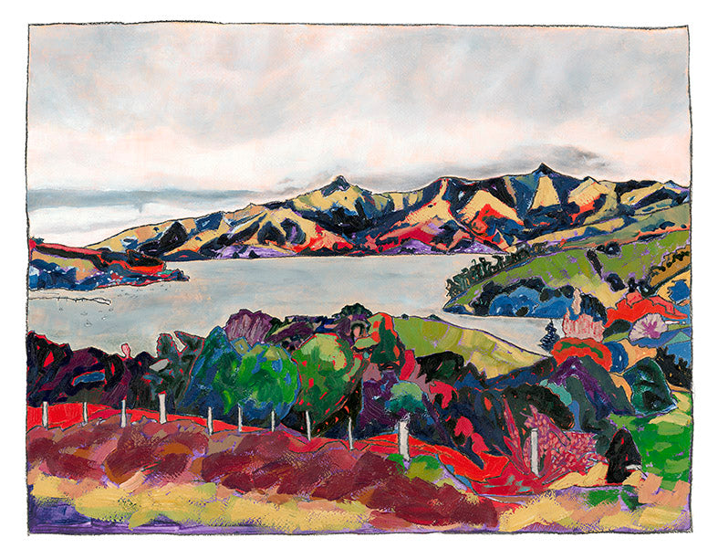 Limited Edition Prints - A symphony in Colour: Akaroa's Embrace