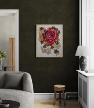 Load image into Gallery viewer, Flying High with Montmatre Rose - Unframed Original Artwork
